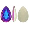 Bling! 4320 Crystal Pear Shape Faceted Fancy Stone, Violet Blue 30x20mm