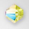 Preciosa 451 69 302 Bicone Bead 4mm Citrine Glitter 