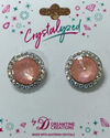 Crystalized with Dreamtime Crystal Stud Earrings for Dance Crystal Flamingo Ignite/Crystal AB 17mm