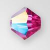 Preciosa 451 69 302 Bicone Bead 5mm Fuchsia Glitter