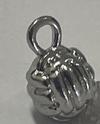 Silver Volleyball Charm