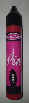 InstaBling Pen Adhesive with Glittery Shine in it! Crimson