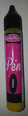 InstaBling Pen Adhesive with Glittery Shine in it! Lemon