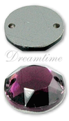 Dreamtime Crystal 3202/2 Round Sew-on Amethyst 9mm