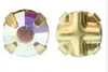 Preciosa 7193/9211 Rose Montees 12ss Crystal AB- Gold