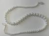 Graduated Simulated White Pearl Necklace 16"