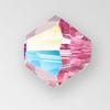 Preciosa 451 69 302 Bicone Bead 6mm Rose Glitter 