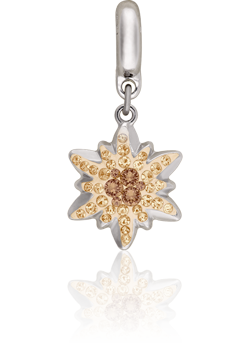 BeCharmed Pave Edelweiss Charm