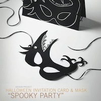 Halloween Invitation and Mask