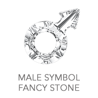 Male Symbol Fancy Stone