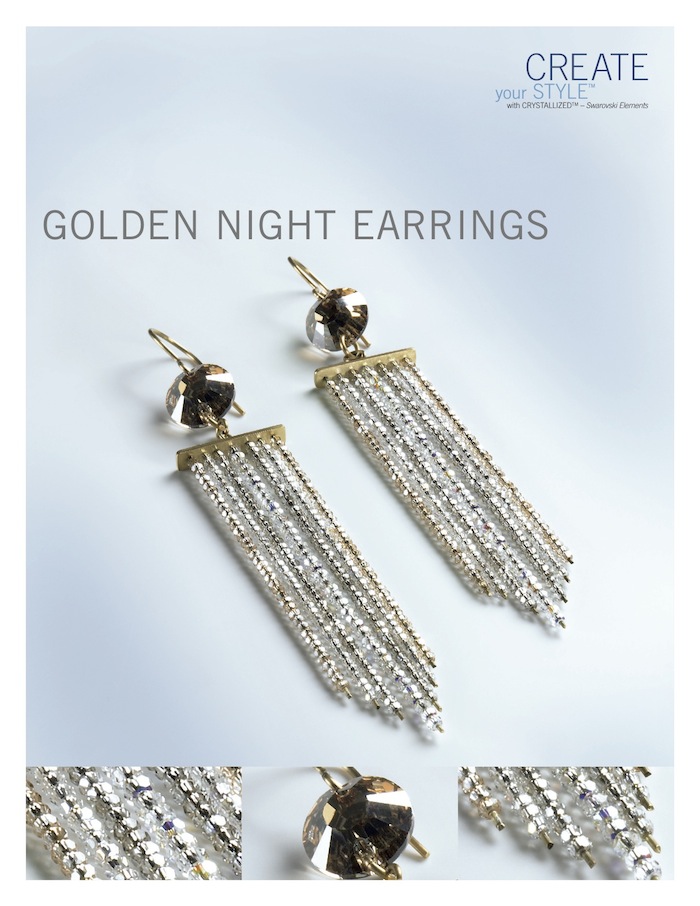 Golden Earrings by SWAROVSKI™
